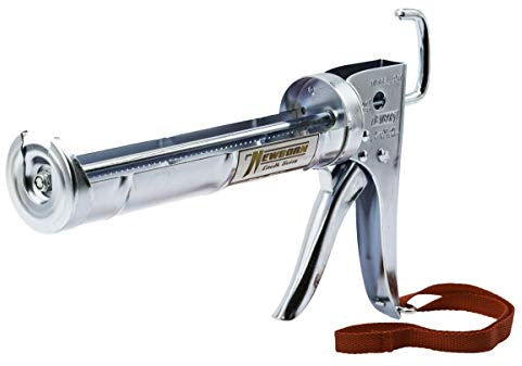 Newborn 307 Super Ratchet Rod Cradle Caulking Gun, 1/10 Gallon Cartridge, 6:1 Thrust Ratio