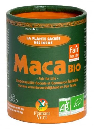 Flamant Vert Maca Bio du Pérou 340 Comprimés de 500 mg