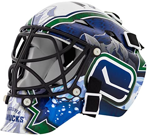Franklin Sports Eishockey-Sammelartikel Torwart-Helm mini, Design: Logo Einer NHL-Mannschaft, 7784F05, königsblau