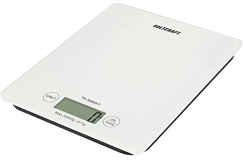 VOLTCRAFT TS-5000/1 Brevvåg TS-5000/1 Vägningsområde 5 kg Läsbarhet 1 g batteri Vit