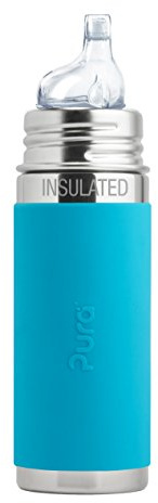 Pura Kiki Isolierflasche aus Edelstahl, Blau