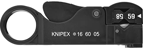 KNIPEX Avisoleringsverktyg för koaxialkabel i blister 105 mm, 16 60 05 SB