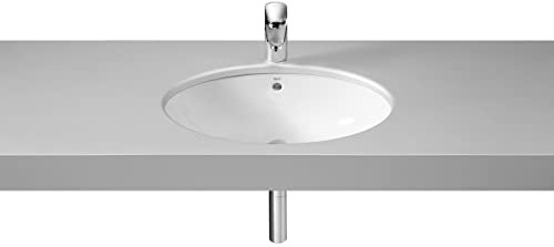 Roca,Grand Berna,Lavabo de porcelana de bajo encimera,Blanco,620mm x 390mm x 215mm,A327899000