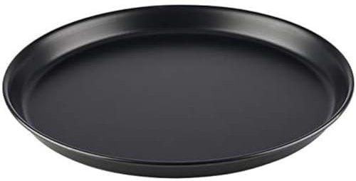 APS Plato para pizza redondo Ø 30/28,3 x 2,5 cm - bandeja para pizza de chapa azul, sin revestimiento, de larga duración, para hornear pizza profesionalmente