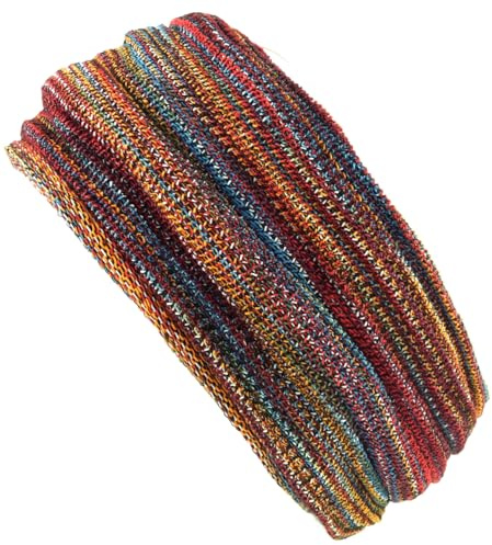 Magic Hairband, Dread Wrap, Schlauchschal, Mütze, Loopschal regenbogen | Elastischer Loop, vielseitig tragbar, Umfang 42 cm, Breite 60 cm, ideal für Frauen, aus Baumwolle und Elastan.