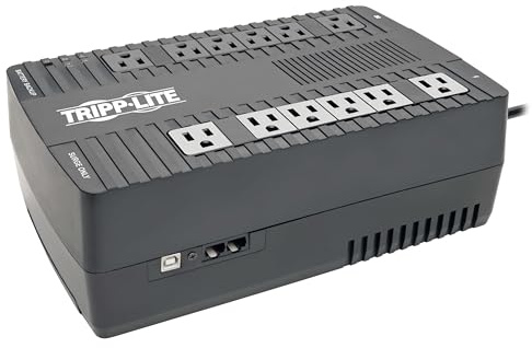 Tripp Lite 750VA UPS Battery Backup, 450W AVR Line Interactive, USB, Ultra-Compact (AVR750U)