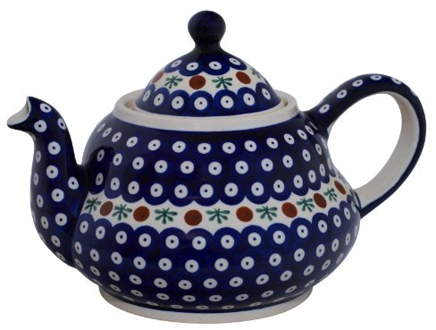 Bunzlauer Keramik 111 – Tetera de cerámica para infusiones (2.0 L, con filtro decorada 41)