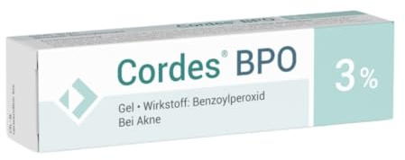 Cordes BPO 3% Gel mit Benzoylperoxid – Akne Gel, 30 g | gegen Pickel und Mitesser bei Akne und unreiner Haut - für Einsteiger und empfindliche Gesichtshaut