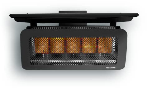 Bromic Tungsten Smart Heat 12000W Gas Patio Heater - Natural Gas (NG), 500 Series, 110V, Black Finish - BH0210003-1