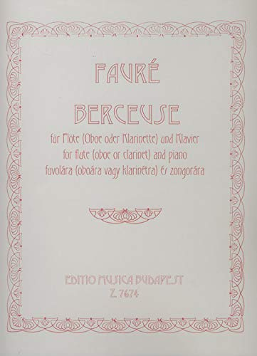 Berceuse op. 16. Flöte mit Begleitung.