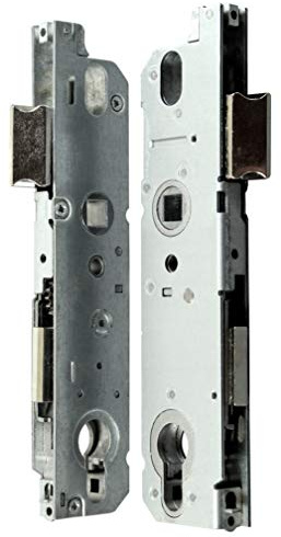 KFV Reparatur Schlosskasten Hauptschloss AS 9050 mit Riegel, Dornmaß: 30mm (27mm) / Entfernung 92mm, incl. SN-TEC Montagematerial zum Schrauben und Nieten & SN-TEC Montageanleitung
