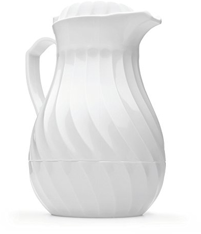 Lacor 62491 Pichet Isotherme en Polycarbonate 1,2 Litres, Blanc