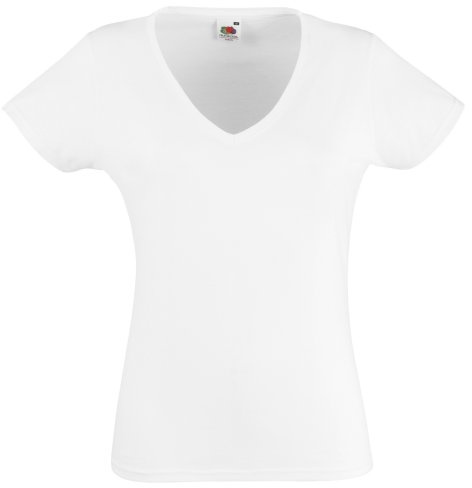 Fruit of the Loom Valueweight T-Shirt mit V-Ausschnitt für Damen