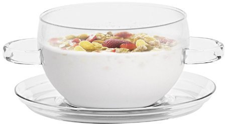 Trendglas Jena Müslischale / Suppentasse HOT POT aus Borosilikatglas, 0,4 Liter