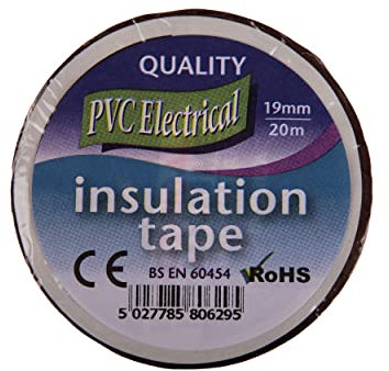 PVC Electrical Insulation Tape - 19mm x 20m - Brown