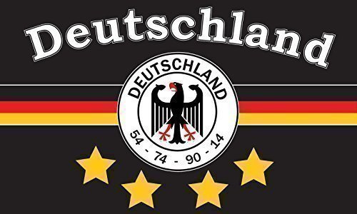 TS24direkt Deutschland Fahne 4 Sterne ca. 90 x 150 cm - 54-74 - 90-14