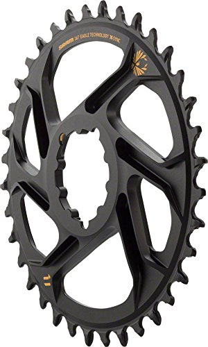 Sram X-Sync 36T Kettenblatt, für Eagle-Kette, direkte Anbringung, Aluminium, Kettenblatt, 12-Fach, Schwarz, 3 mm