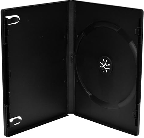 50 DVD CD Hüllen Single black