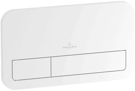 Villeroy & Boch ViConnect Bedienungsplatte Glas glänzend weiß für ViConnect Spülkasten