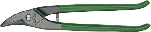 BESSEY Erdi Figurenlochschere D114-250L | 250 mm | 37 mm linksschneidend | Ermöglicht besonders präzise Figurenschnitte und enge Konturen durch schlanken Scherenkopf und kontrollierte Schnittführung