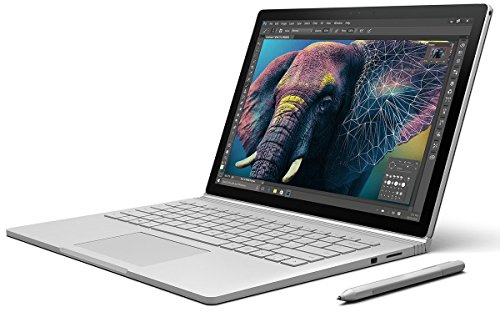 Microsoft Surface Book Portatile, 13.5, 3000 x 2000 Pixels, i7-6600U 2.6GHz, Touch screen, Argento [Germania]