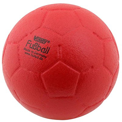 Volley ELE Fußball - Softball - 180 mm - 145 Gramm - Gut springend - Rot