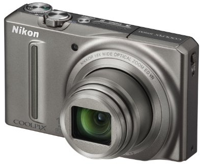 Nikon Coolpix S9100 Digitalkamera (12 Megapixel, 18-fach opt. Zoom, 7,5 cm (3 Zoll) Display, Full-HD Video, bildstabilisiert) graphitsilber