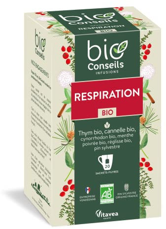 Bio Conseils - Infusion bio Respiratoire - 20 Sachets