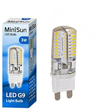 MiniSun | 3W Energy Saving Long Life G9 LED Light Bulb | LED Bulbs, Home Décor & Improvement Essential | Includes Bulb [3000K Warm White]