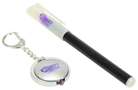 Simba 595 6114 - Bolígrafo con Tinta Invisible y Linterna de Rayos Ultravioleta