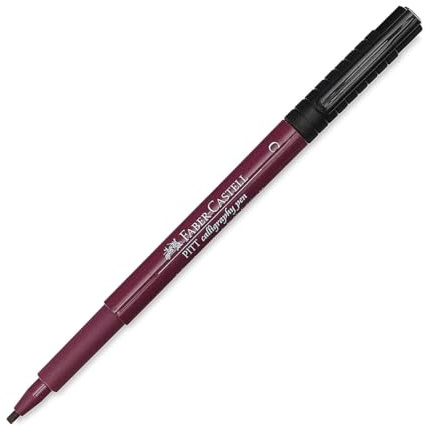 Faber-Castell Art & Graphic India Ink Pitt Artist Pen Calligraphy Magenta Single Pitt Pen For Art Craft Drawing Sketching, Home, School, Uni, Coloring