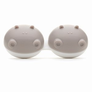 Hippo - Kontaktlinsen Behälter - GRAU (3 pack)