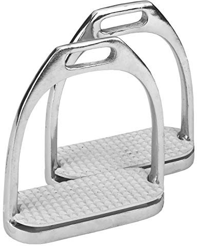 Kerbl 32630 Steigbügel Edelstahl, 12 cm, paarweise