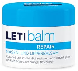 LETI balm Nasen- und Lippenbalsam - Intensive Nasen- und Lippenpflege bei sehr trockener oder rauer Haut, 10 ml Creme