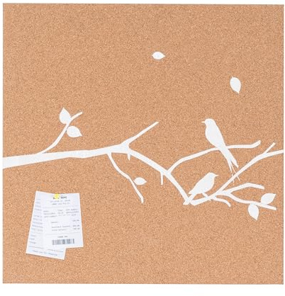 Bi-Office SF751269397 Swallow Notiztafel, rahmenlos, Kork, weiß