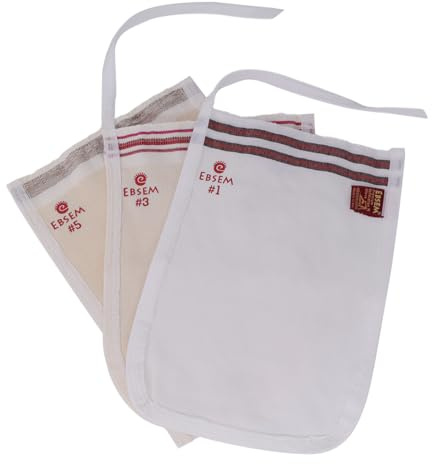 EBSEM 3 Different Gloves Turkish Bath Hamam Hammam Spa Exfoliator Peeling Kese Mitt Face, Body, Foot Exfoliating Gloves