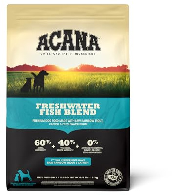 ACANA Grain Free Dry Dog Food Freshwater Fish Recipe 4.5lb Bag