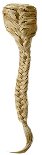 WIG ME UP - T1402-88 Haarteil geflochtener Zopf Pferdeschwanz sehr lang Kämme Gummizug lichtblond hellblond Tracht