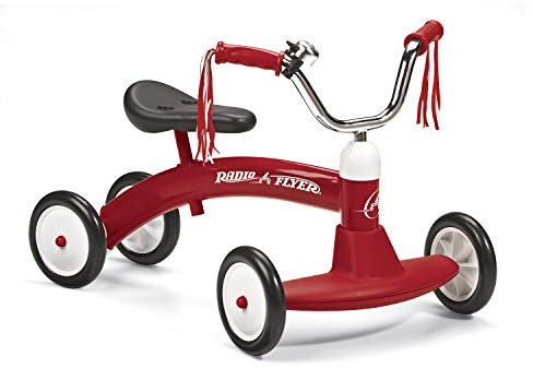 Radio Flyer Scoot About, Juguete correpasillos de Color Rojo para niños pequeños de 1 a 3 años