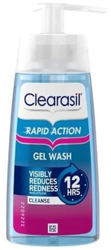 Clearasil Exfoliating Face Wash, 150ml, Salicylic Acid Gel, Acne Wash, Blemish Treatment, Face Wash for Sensitive Skin, Oil Control, Works Fast, Reduces Redness, Spot Treatments, Skin Care