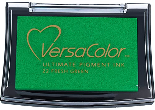 Tsukineko, VersaColor Pigment-Stempelkissen – grün, 4 x 4 cm