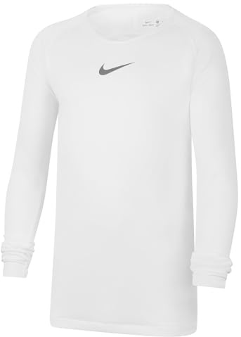 Nike Park First Layer Jersey LS, Maglia Unisex Bambini, White/Cool Grey, M