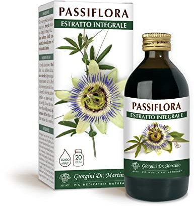Dr Giorgini Integratore Alimentare, Passiflora Estratto Integrale Liquido Analcoolico - 200 ml