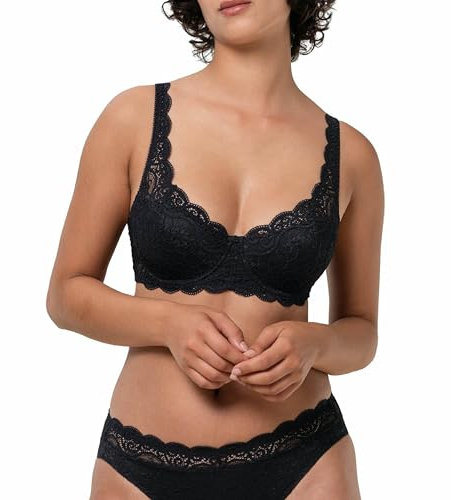 Triumph Damen Amourette 300 WHP Full Cup BH, Schwarz, Gr. 85B (Brand size: 38B)
