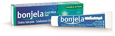 Bonjela Adult Gel 15g - Mint Oral Pain Relief For Mouth Ulcers, Cold Sores, Dentures - Fast 3-Minute Action, Fights Infections, Medication For Quick Comfort