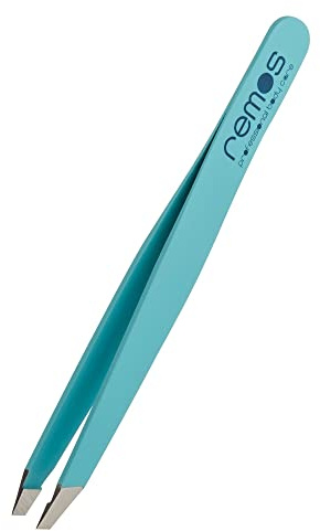 REMOS Pinzas de acero inoxidable para cejas que eliminan pelos más finos turquesa