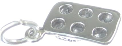 Plaque de cuisson Fairy Cake breloque en argent sterling .925 x 1 Muffin Pan Cakes