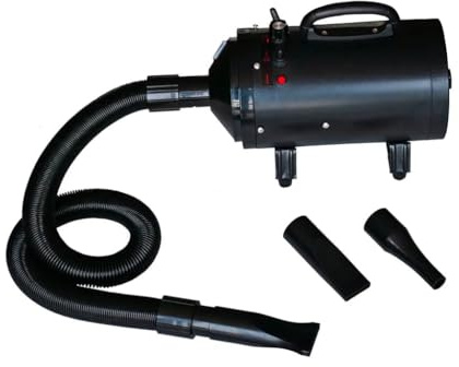 vidaXL Phon per Cani con 3 Ugelli Nero 2400 W