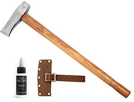 1844 Helko Werk Germany Classic Nordic Splitting Axe - Made in Germany for Splitting Wood and Splitting Rounds and Heavy Duty Firewood, Scandinavian Axe - Head 5.5 lbs, Handle 31 in. (Nordic) #13521