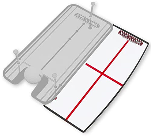 EyeLine Golf Small Putting Alignment Shoulder Mirror - Portable Aids to Improve Your Putting Setup, Eye Placement, Putter Face Angle, Starting Line & Much More